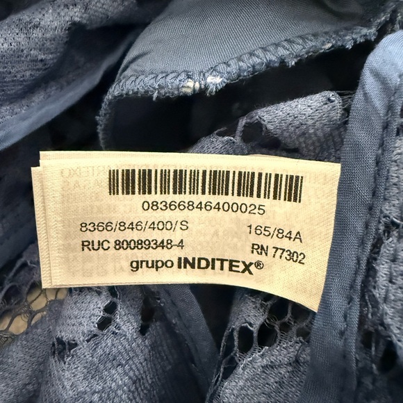 NWT Zara Lace Blazer in Teal Blue Size S - Picture 12 of 17